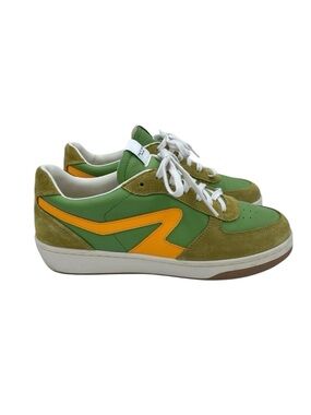 Rag & Bone Retro Court Leather & Suede Sneaker 41 Green/Orange